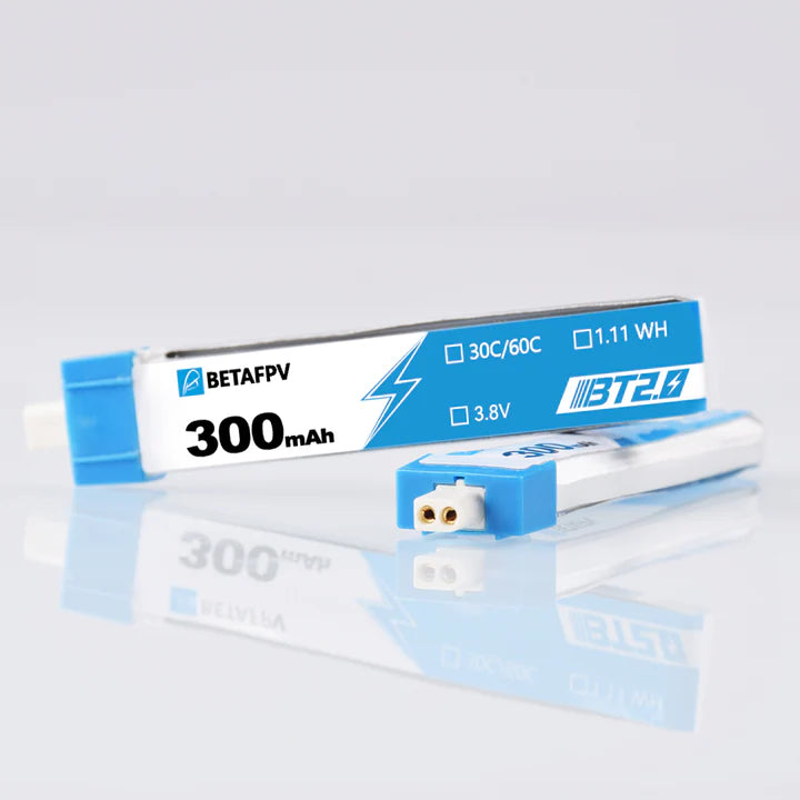 BETAFPV BT2.0 300mAh 1S 30C LIPO akumuliatorius